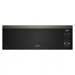 Whirlpool - 1.1 Cu. Ft. Over the Range Microwave with Sensor Cooking and 1800-Watts Cooking Power - Black Stainless Steel