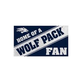 Evergreen Enterprises - Nevada Wolf Pack 16" x 28" Home of a Fan Indoor/Outdoor Logo Turf Mat - Multicolor