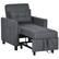 Front. Homcom - 3-in-1 Convertible Chair Bed, Multi-Functional Single Sofa Bed, Pull Out Sleeper Chair with Adjustable Backrest, Pillow - Grey.
