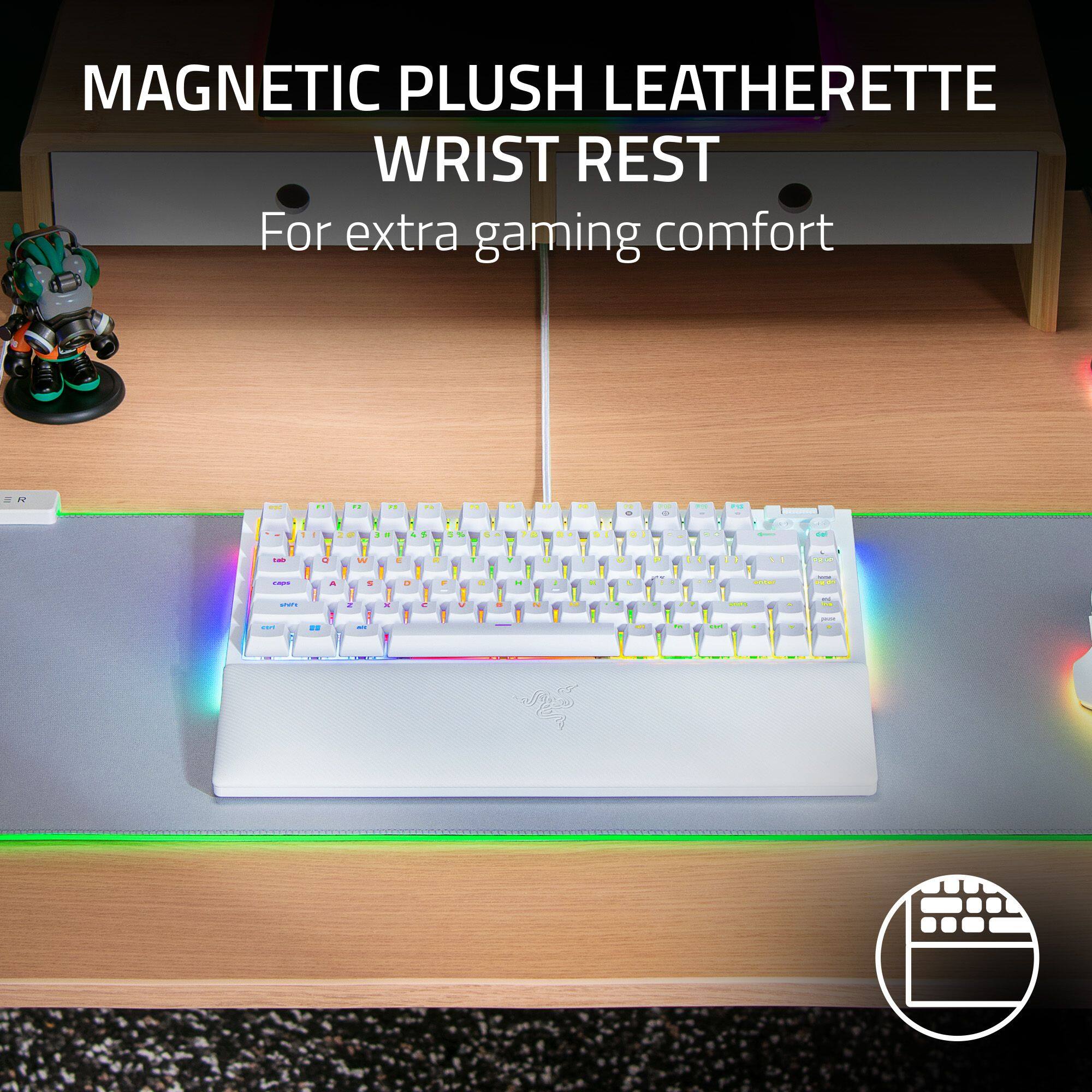 Magnetic Plus Leatherette Wrist Rest for extra gaming comfort.