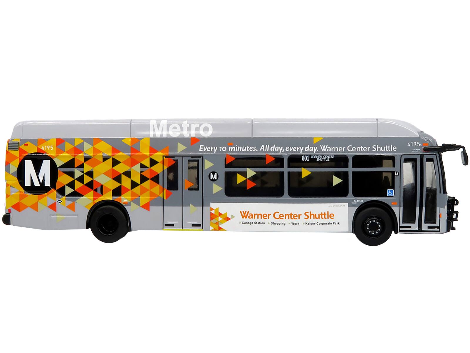 4195 M Metro  
Every 10 minutes. All day, every day.  
Warner Center Shuttle  
601  
Warner Center Shuttle  
Canoga Station • Shopping • Work • Kaiser-Corporate Park