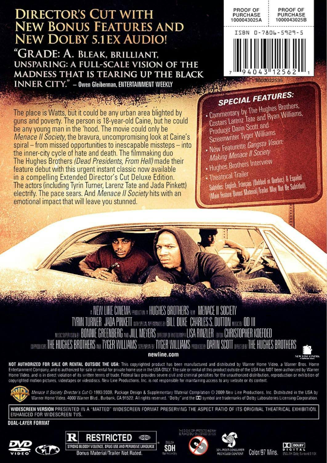 Angle. Menace II Society: Deluxe Edition (DVD Deluxe Edition) [DVD].
