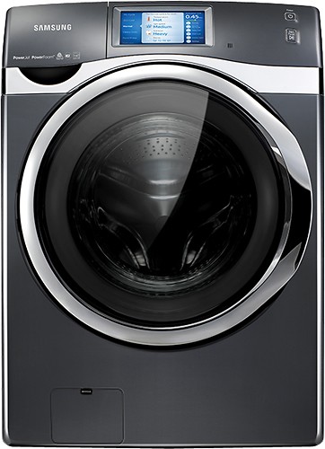  Samsung - 4.5 Cu. Ft. 21-Cycle High-Efficiency Steam Front-Loading Washer - Onyx