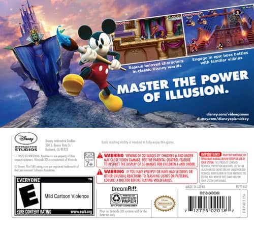 Epic mickey power of deals illusion 3ds