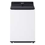 LG - 5.5 Cu. Ft. High Efficiency Smart Top Load Washer with EasyUnload - Alpine White