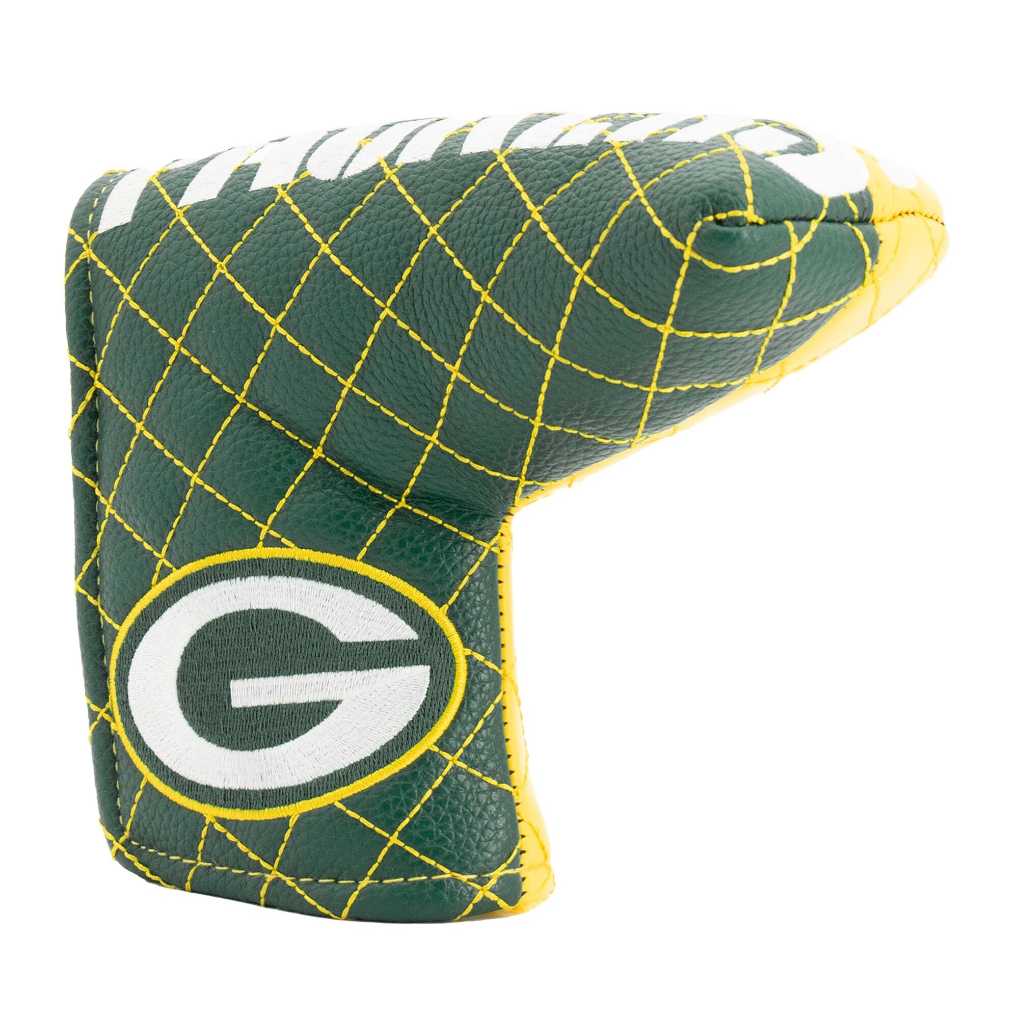 Alt View 2. Team Golf - Green Bay Packers Quilted Blade Putter Cover - Multicolor.