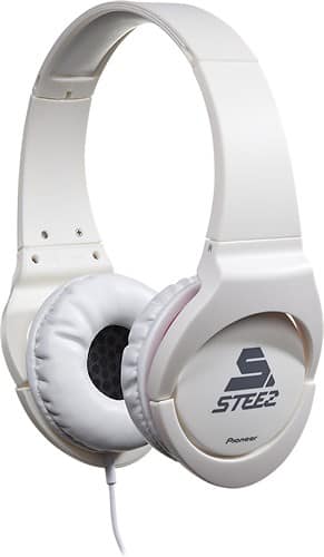 Angle Standard. Pioneer - Steez Effects DJ Headphones - White.