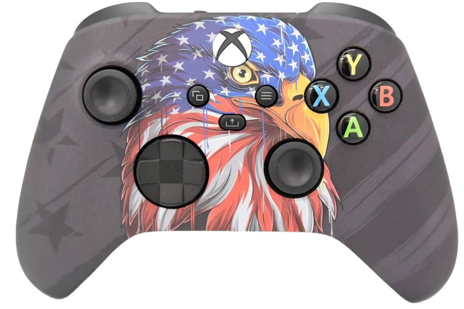 ProControllers - Wireless Xbox Custom Controller – Compatible with Xbox One, Xbox Series X, Xbox Series S & PC - Freedom Eagle - Multi