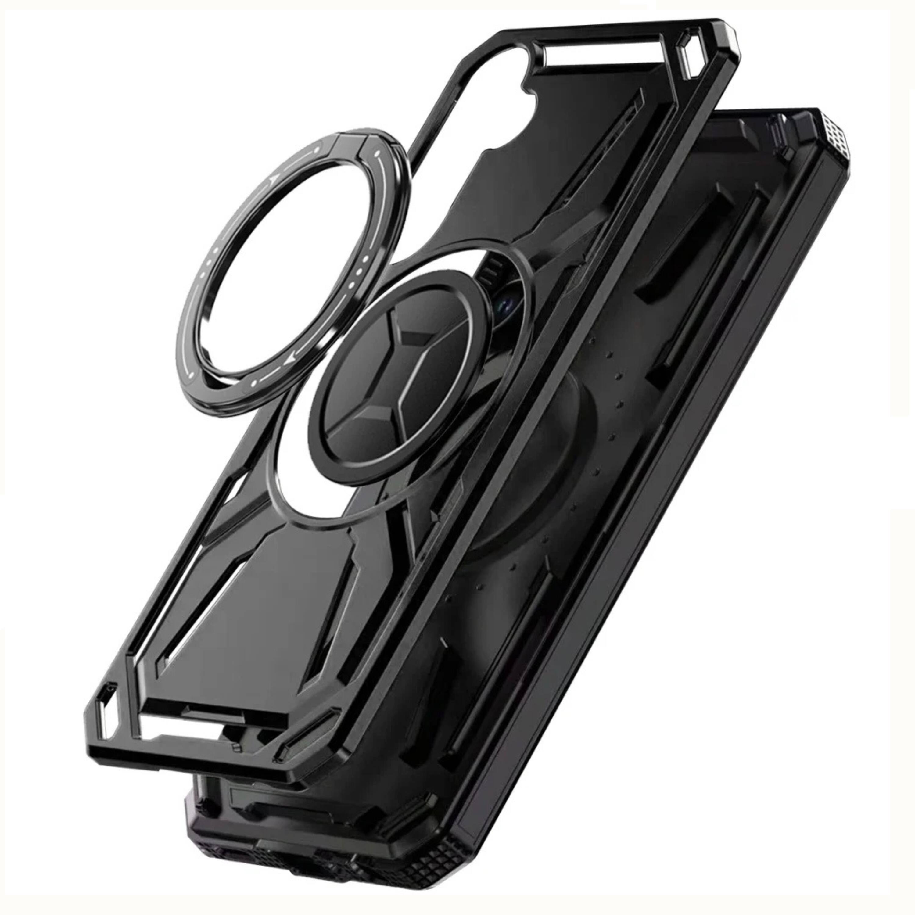 Angle. Kitcheniva - Hybrid Shockproof Ring Stand Case With Tempered Glass For Samsung S26 6.3 Inch Light Purple - Purple.