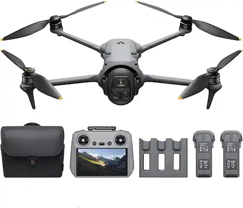 Front. DJI - DJI Mavic 4 Pro Drone Fly More Combo (DJI RC 2) with 100MP Hasselblad Camera, Triple-Camera System, 6K/60fps HDR Video,.