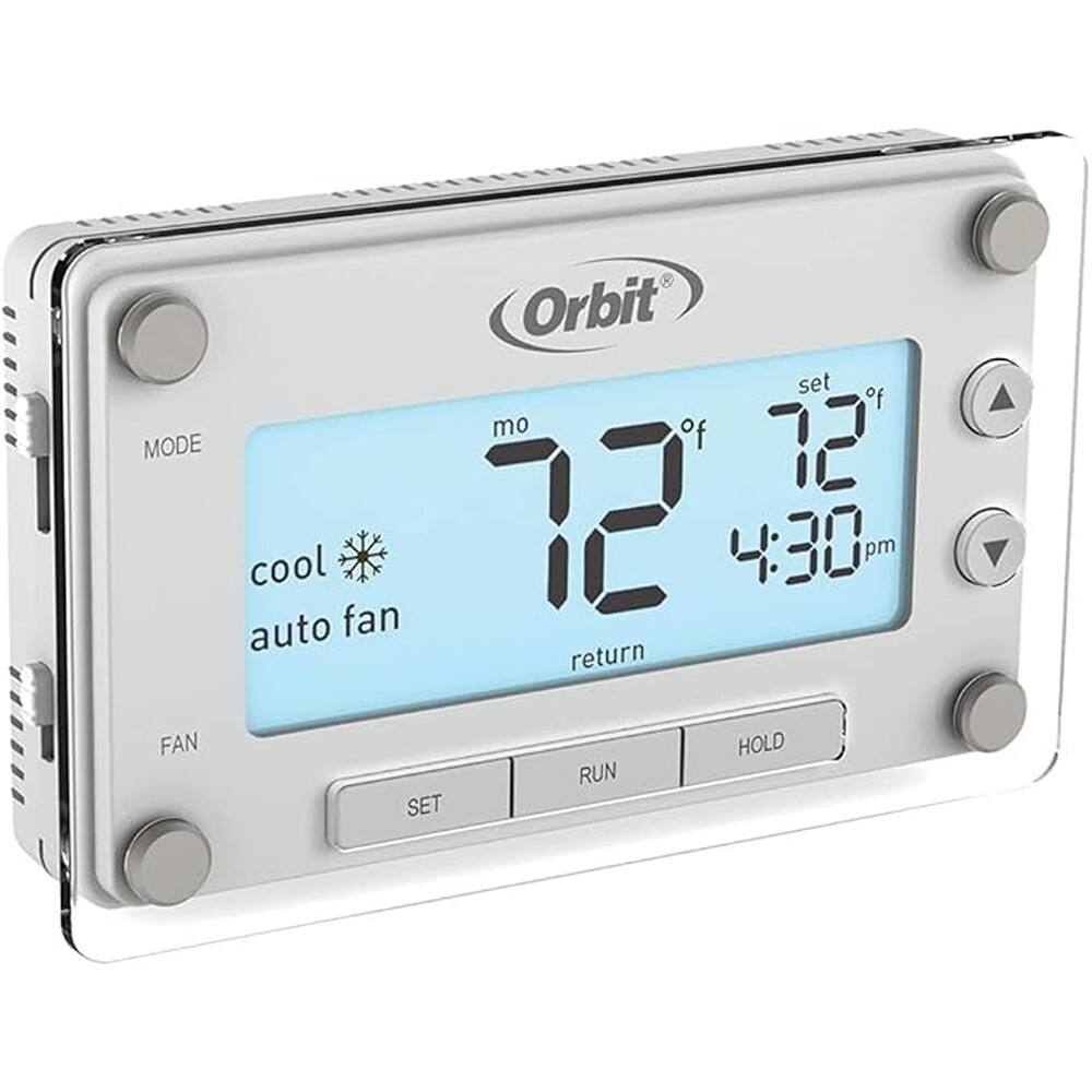 Schertz - Clear Comfort Programmable Thermostat – Big, Readable Display, White