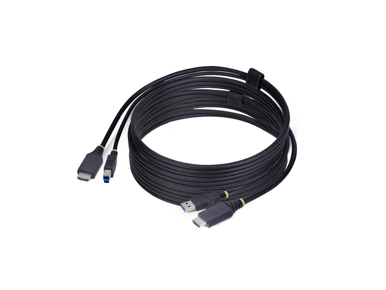 Photos - Cable (video, audio, USB) Startech.com StarTech 10ft HDMI/USB 5Gbps KVM Cable, 4K 60Hz, HDMI 2.0 & USB Combo for KVM Switches HU12210-KVM-CABLE