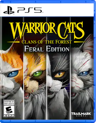 PS5 C WARRIOR CATS CLANS OF THE FOREST FERAL EDITION EVERYONE 10+ ENFANTS et ADULTES 10+ 10+ ESRB TRAILMARK GAMES - E10+ (Everyone 10+)