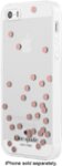 Front Zoom. kate spade new york - Hard Shell Case for Apple® iPhone® SE, 5s and 5 - Confetti Dot Rose Gold Foil/Clear.