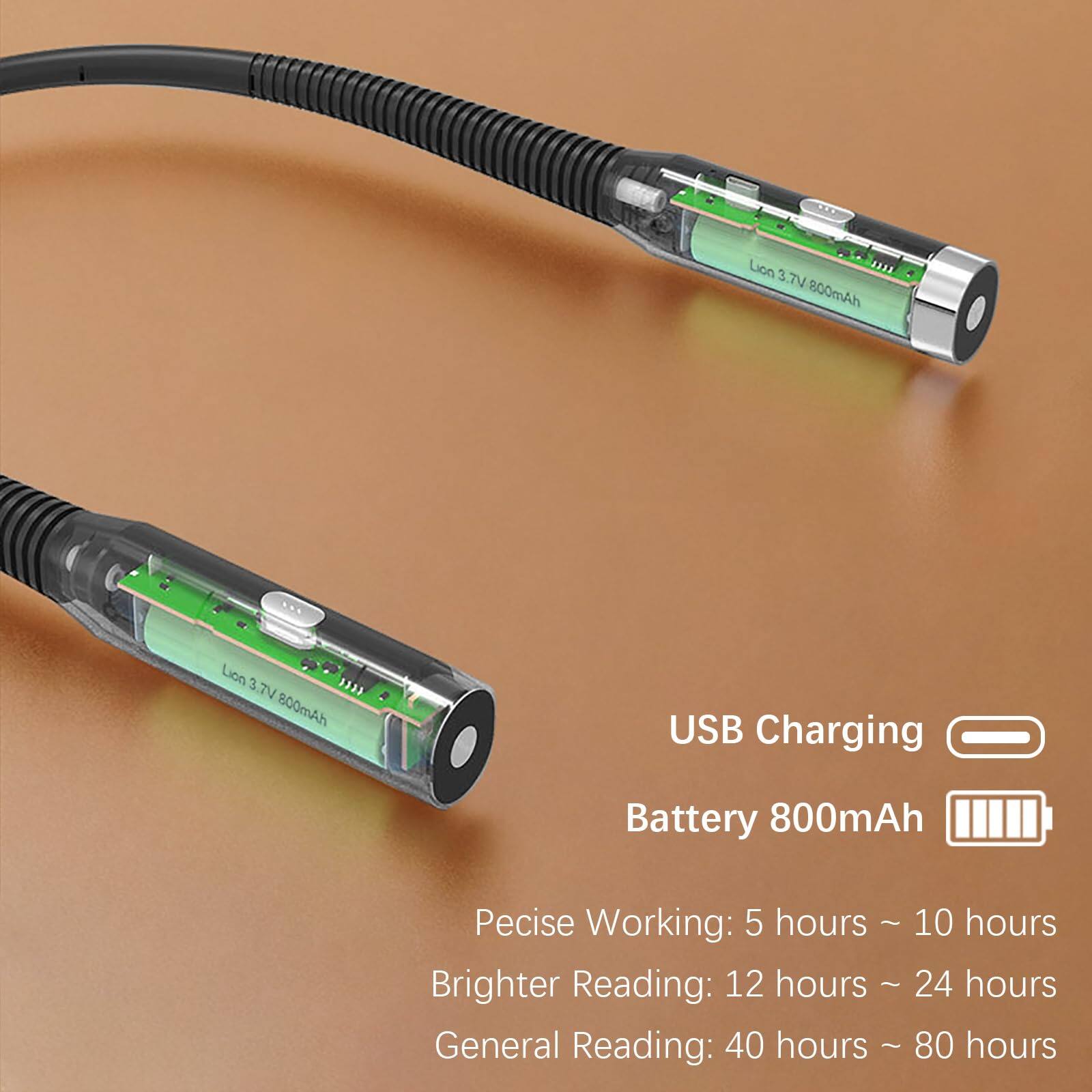 Lion 3 TV 800mAh Lion 3 3.7V 131 800mAh USB Charging Battery 800mAh

Precise Working: 5 hours ~ 10 hours  
Brighter Reading: 12 hours ~ 24 hours  
General Reading: 40 hours ~ 80 hours