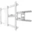 Left. Kanto - Full-Motion TV Wall Mount for Most 37" - 75" TVs - Extends 21.8" - White.