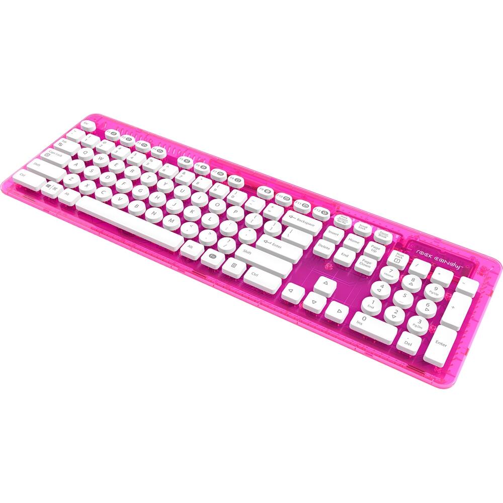 Best Buy: PDP Rock Candy Wireless Keyboard Pink Palooza 904-005-NA-PK