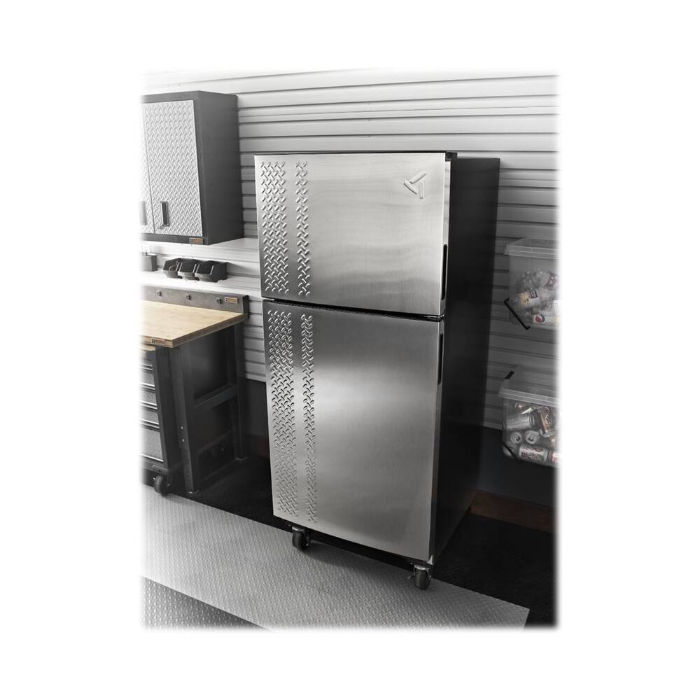 Best Buy Gladiator 19 Cu. Ft. TopFreezer Refrigerator Stainless steel