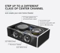 Alt View Zoom 11. Definitive Technology - CS-9080 Center Channel Speaker with Integrated 8" Powered Subwoofer - Black.