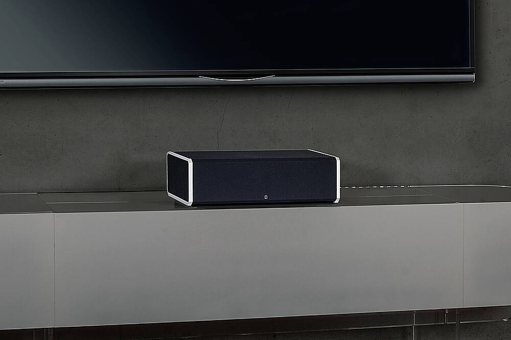 Alt View 16. Definitive Technology - CS-9080 Center Channel Speaker with Integrated 8" Powered Subwoofer - Black.