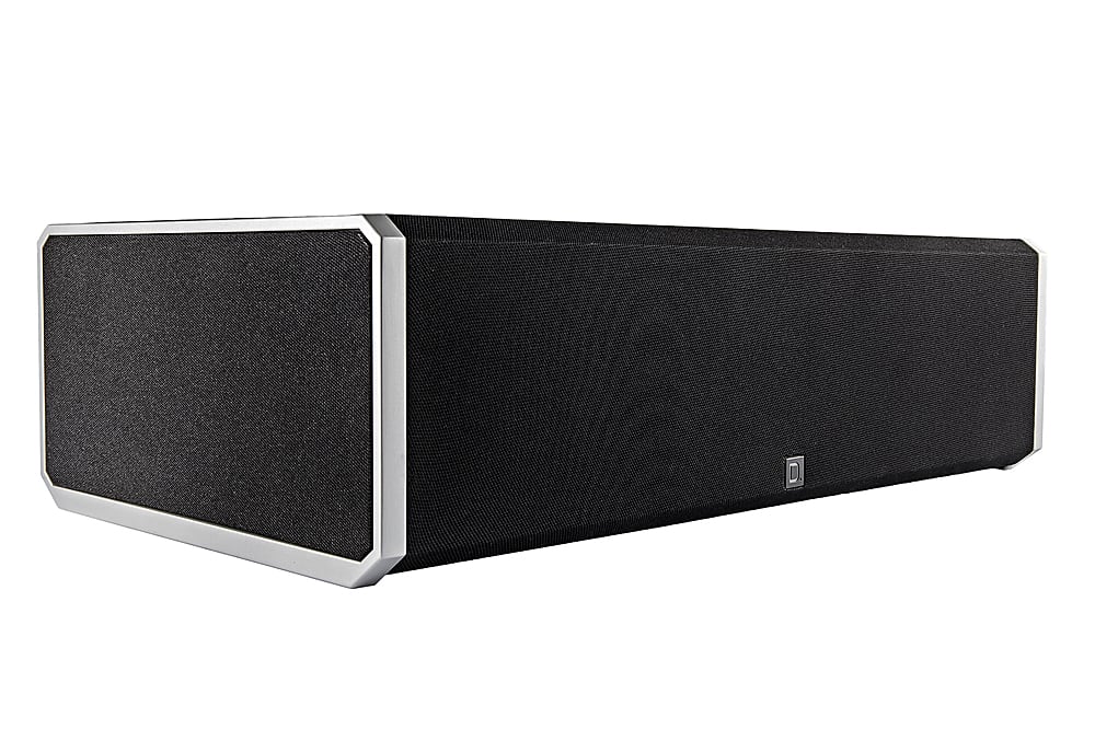 Left. Definitive Technology - CS-9080 Center Channel Speaker with Integrated 8" Powered Subwoofer - Black.