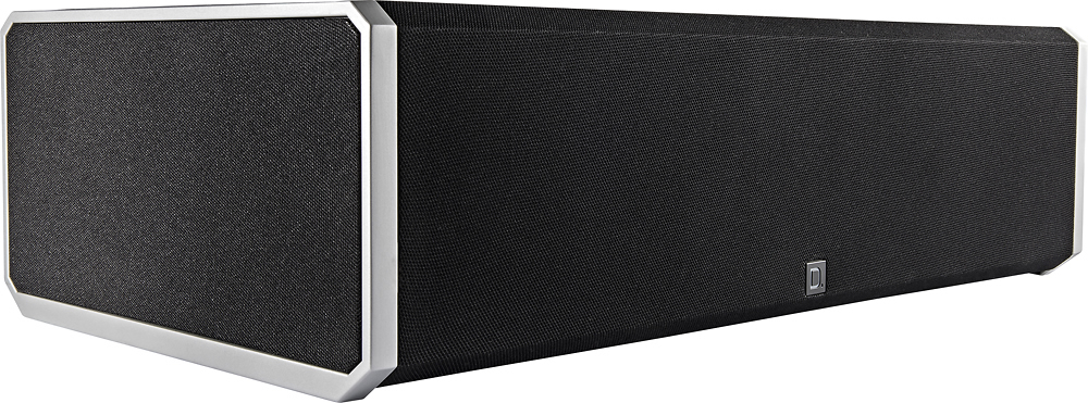 Angle View: Definitive Technology - CS-9040 Center Channel Speaker with Integrated 8" Bass Radiator - Black