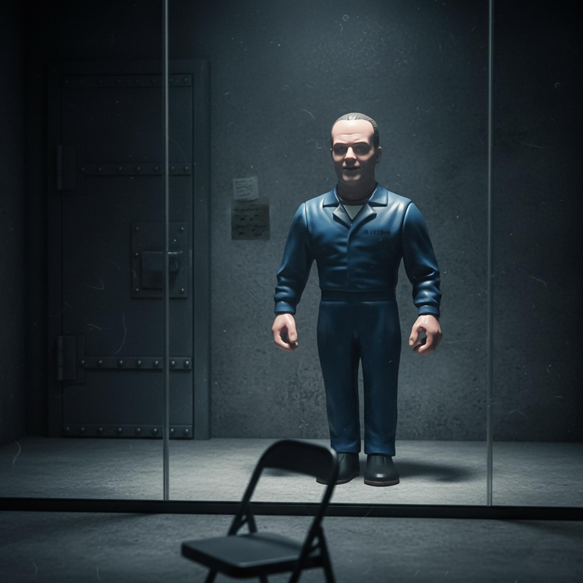 Alt View 4. Zombie Sailor's Toys - Silence Of The Lambs Heels and Faces Retro Action Figure | Hannibal Lecter - Multi-Colored.