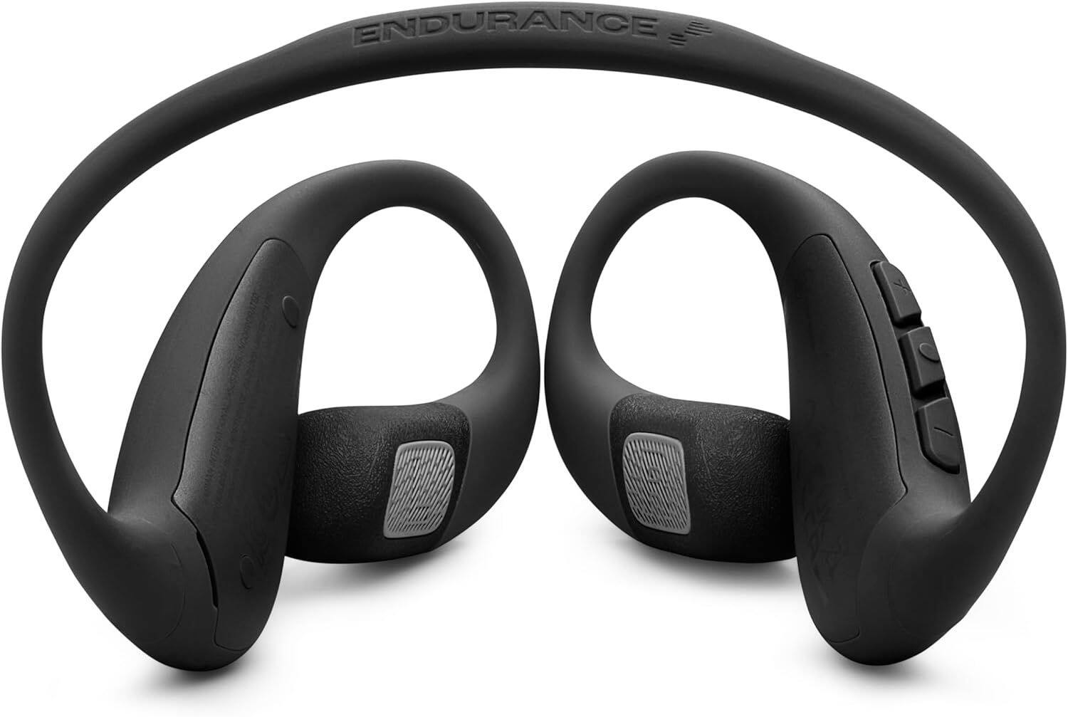 Angle. JBL - JBL Endurance Pace True Wireless Over Ear Sports Headphones with Noise Cancellation (Black) - Black.