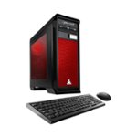 Front. CybertronPC - Rhodium Desktop - AMD FX-Series - 16GB Memory - AMD Radeon R7 360 - 1TB Hard Drive - Red.