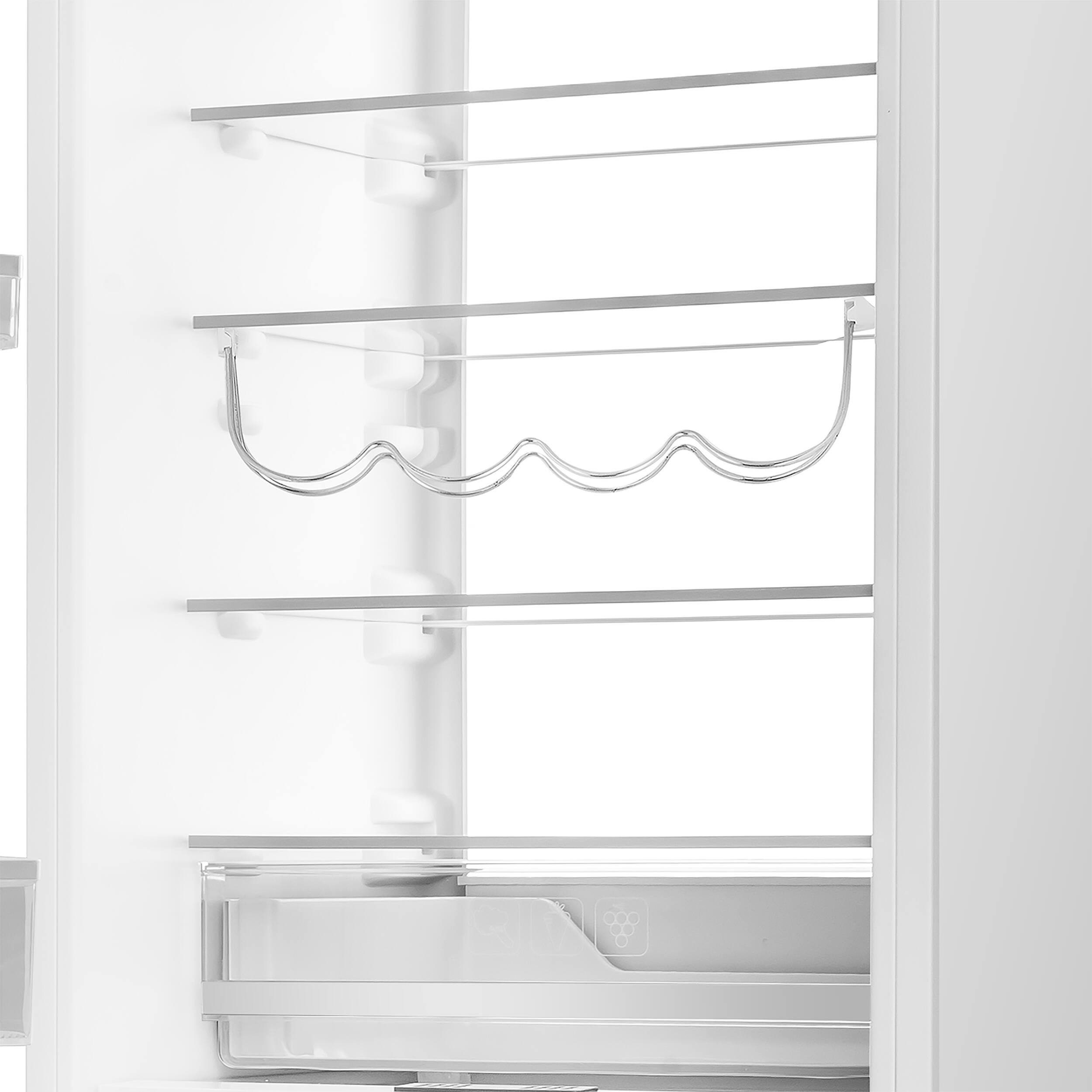 Alt View 4. Forno Appliances - Rivestito 16.9 Cu. Ft. 42" Built-In Counter-Depth Panel Ready Bottom Freezer Refrigerator with Ice Maker - White.
