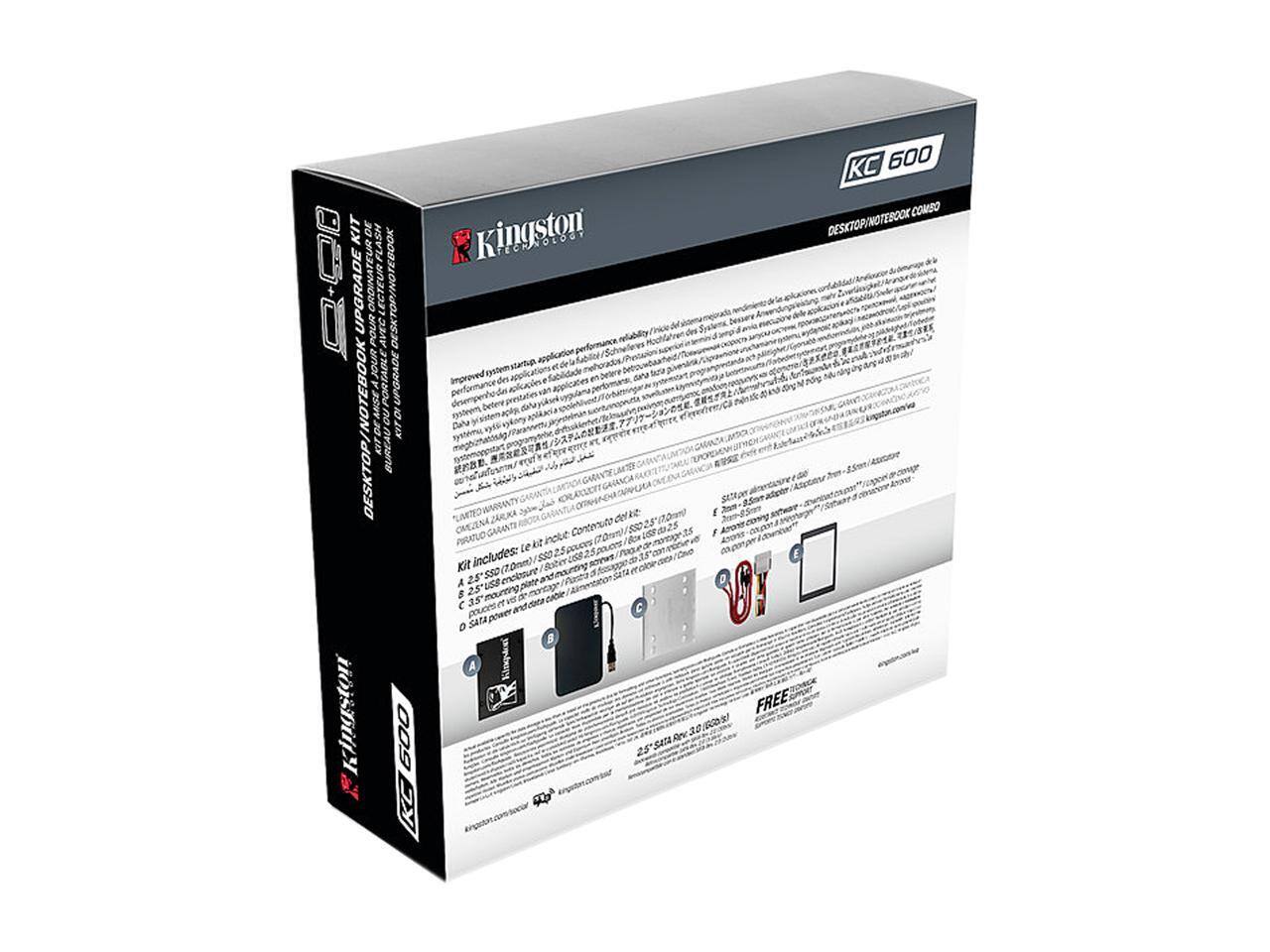 Kingston KC600 512 GB Solid State Drive 2.5