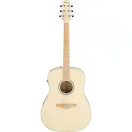 Ibanez - Advanced Acoustic Series AAD77M1E Acoustic Electric Guitar, Open Pore Antique White