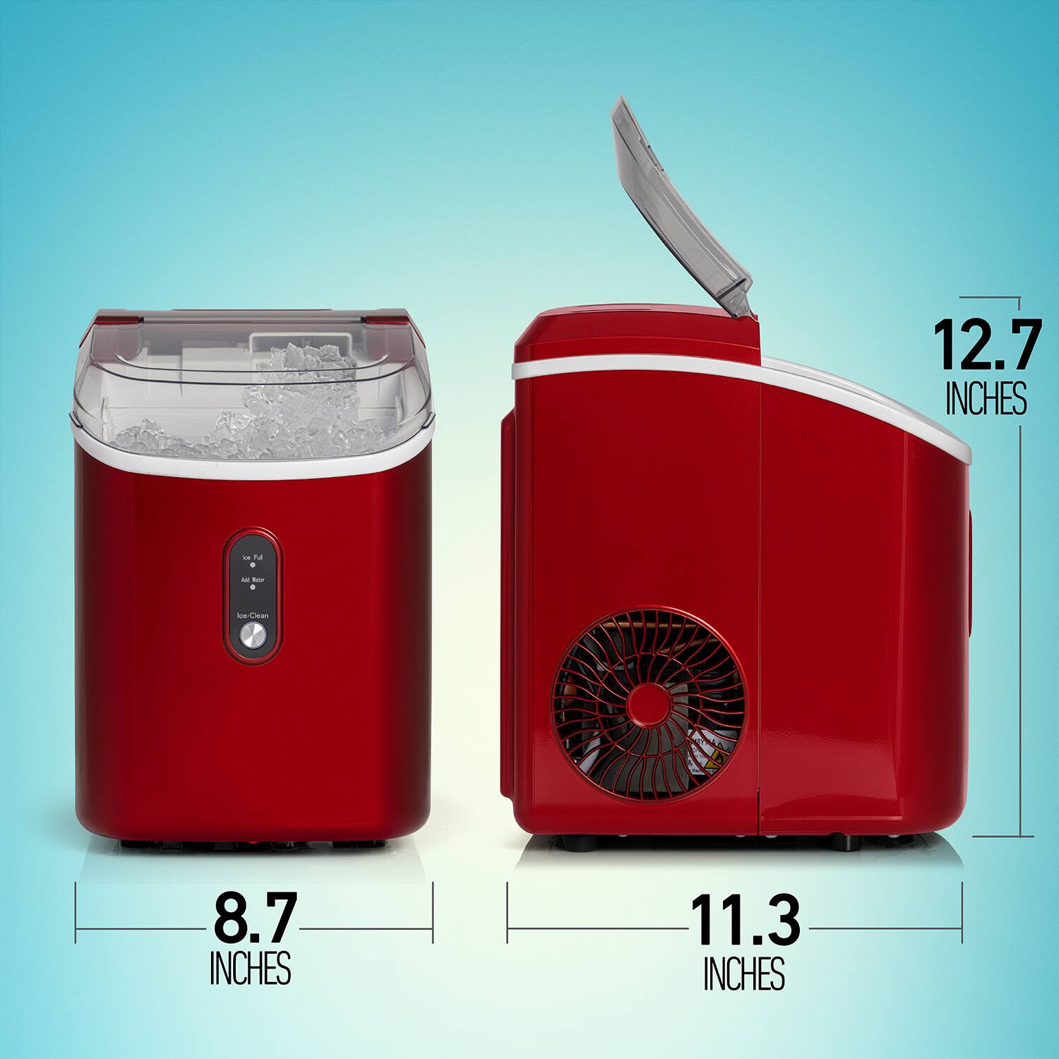 12.7 INCHES  
8.7 INCHES  
11.3 INCHES