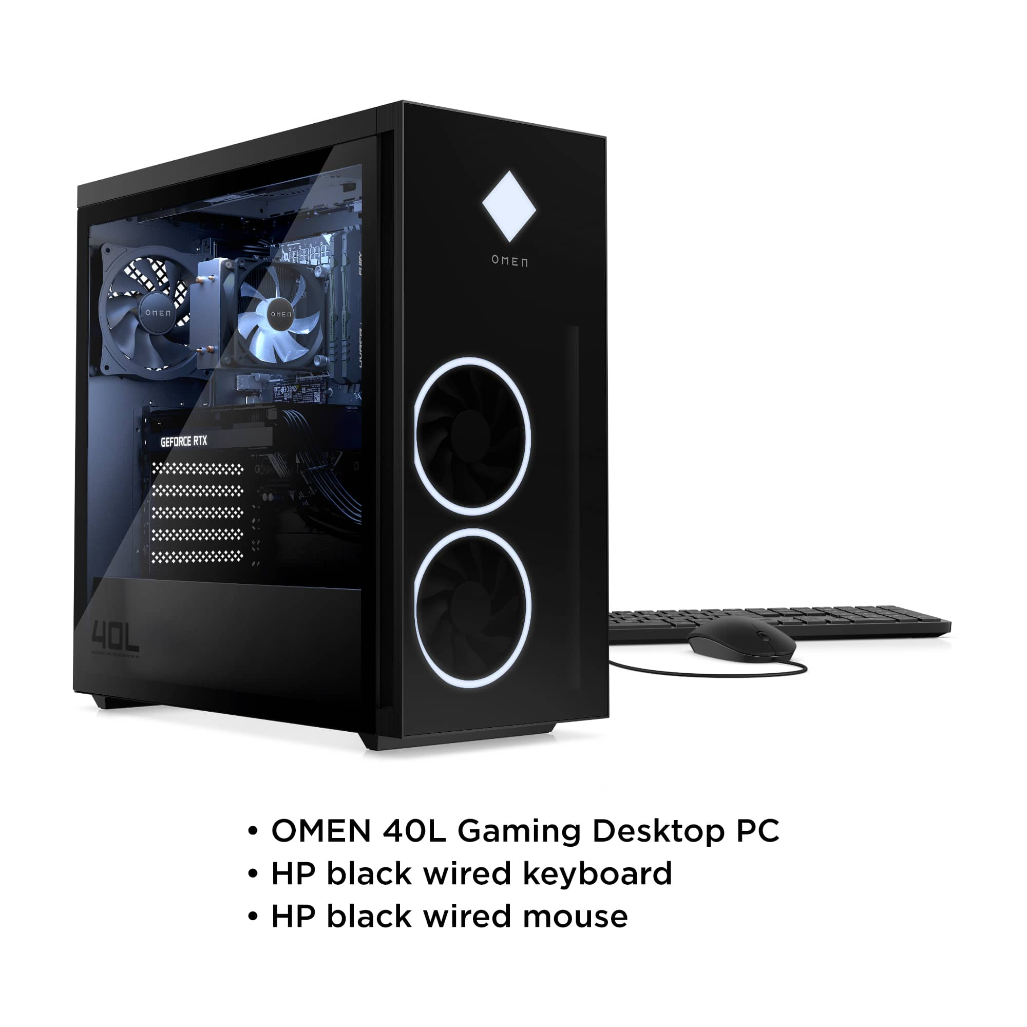 Best Buy: HP OMEN OMEN 40L Gaming Desktop AMD Ryzen 7 5700G 16GB HyperX  Memory NVIDIA GeForce RTX 3070 1TB SSD Black GT21-0334