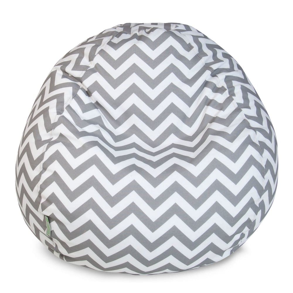 Majestic Home - Small Bean Bag Chevron - Gray