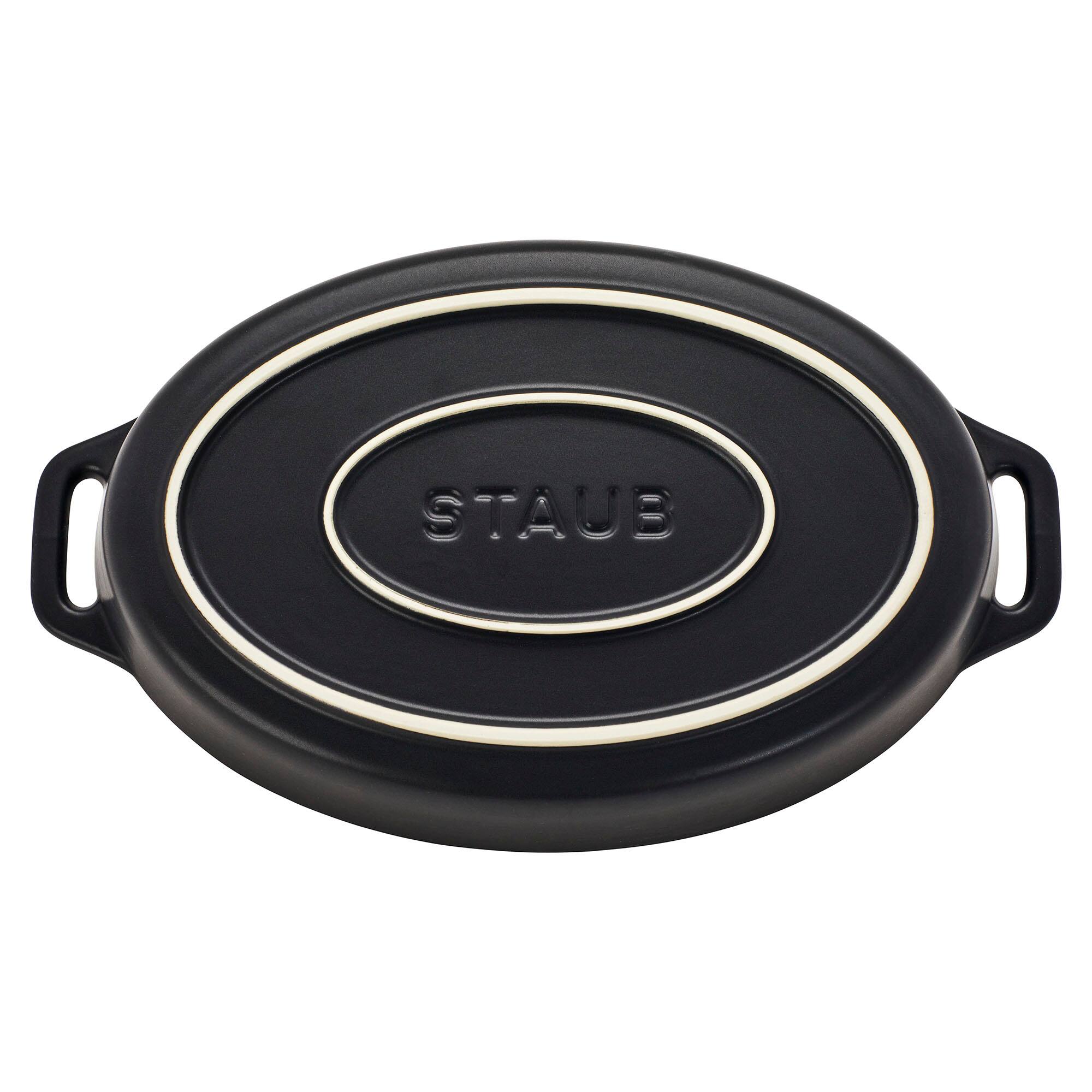Alt View 3. Staub - Staub Ceramic Stoneware 5-Pc Mixed Baking Dish Set – Matte Black - Black.