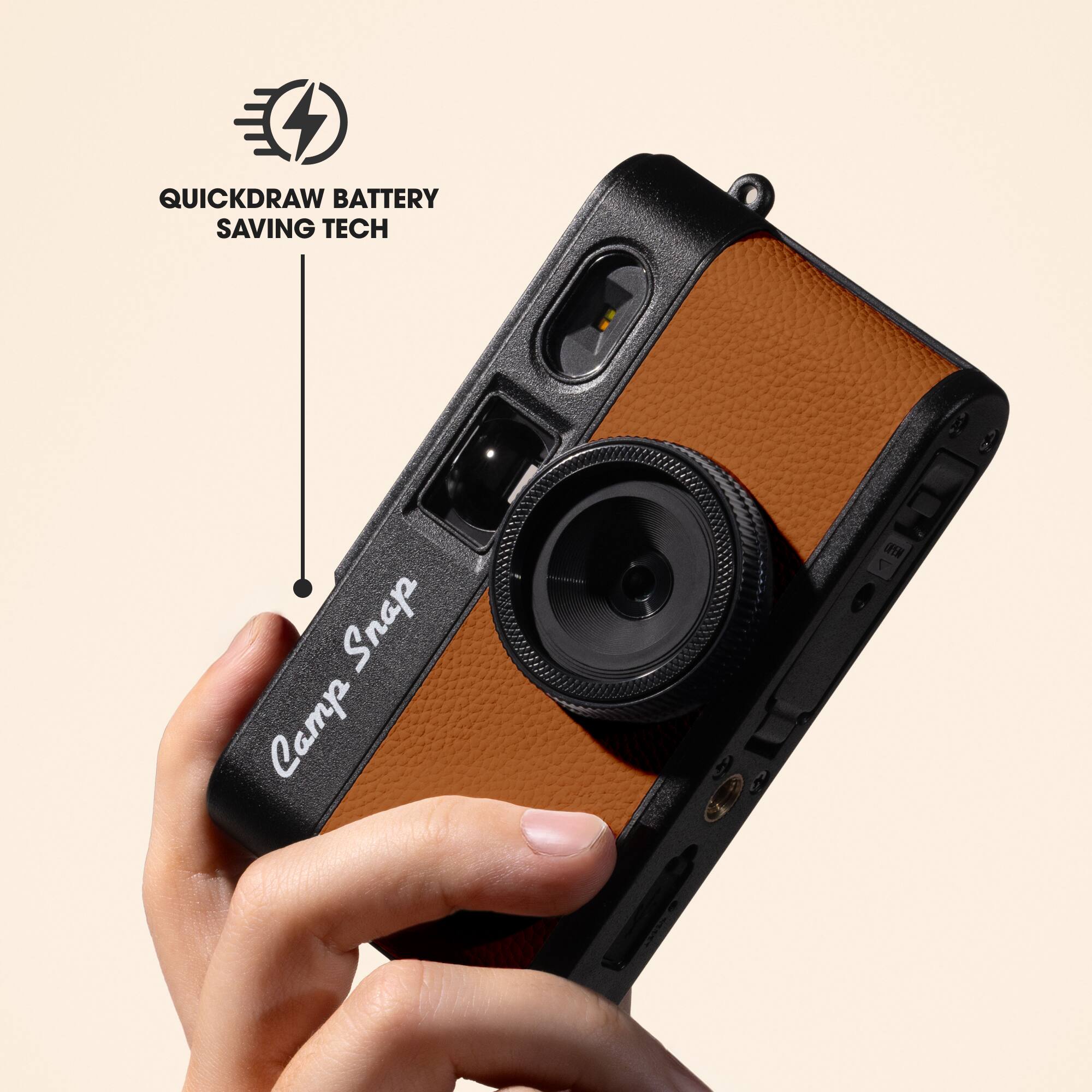 QUICKDRAW BATTERY SAVING TECH

Snap Camp
OPEN