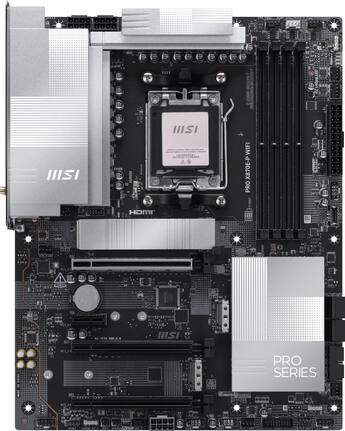MSI PRO X870E P WIFI (Socket AM5) AMD X870E ATX DDR5 Wi Fi 7 MSI PRO X870E P WIFI (Socket AM5) AMD X870E ATX DDR5 Wi Fi 7