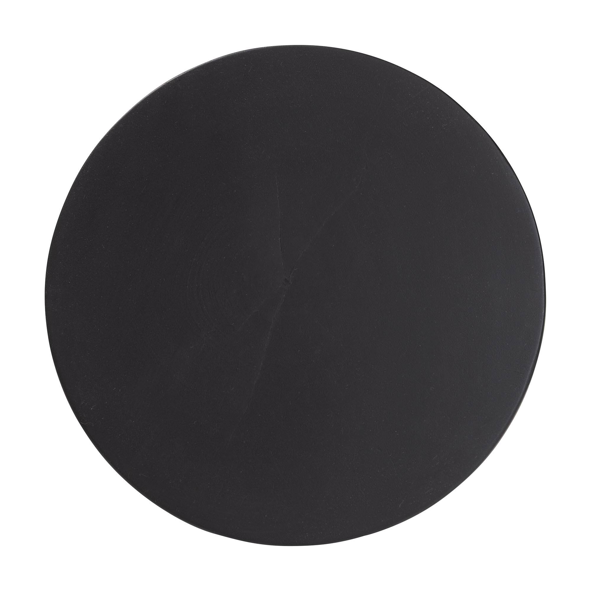 Left. bali & pari - Nomiki Solid Suar Wood Side Table - Hand-Carved Sculptural End Table with Hourglass Design, Modern Boho Style - Black.