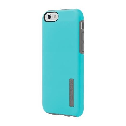 Front. Incipio - DualPro Back Cover for Apple iPhone 6 - Light blue, Cool gray.