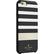 Angle. kate spade new york - Hybrid Hardshell Case for Apple® iPhone® 6 and 6s - Stripe 2 Black/White/Gold Foil.