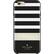 Front. kate spade new york - Hybrid Hardshell Case for Apple® iPhone® 6 and 6s - Stripe 2 Black/White/Gold Foil.