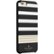 Angle. kate spade new york - Hybrid Hardshell Case for Apple® iPhone® 6 Plus and 6s Plus - Stripe 2 Black/White/Gold Foil.