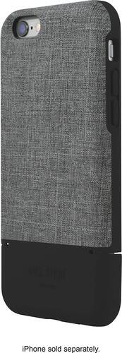 JACK SPADE - Credit Card Case for Apple® iPhone® 6 and 6s - Black/Tech Oxford Gray - Larger Front