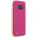 Angle. Trina Turk - Translucent Case with Metallic Bumper for Samsung Galaxy S7 - Pink/gold.