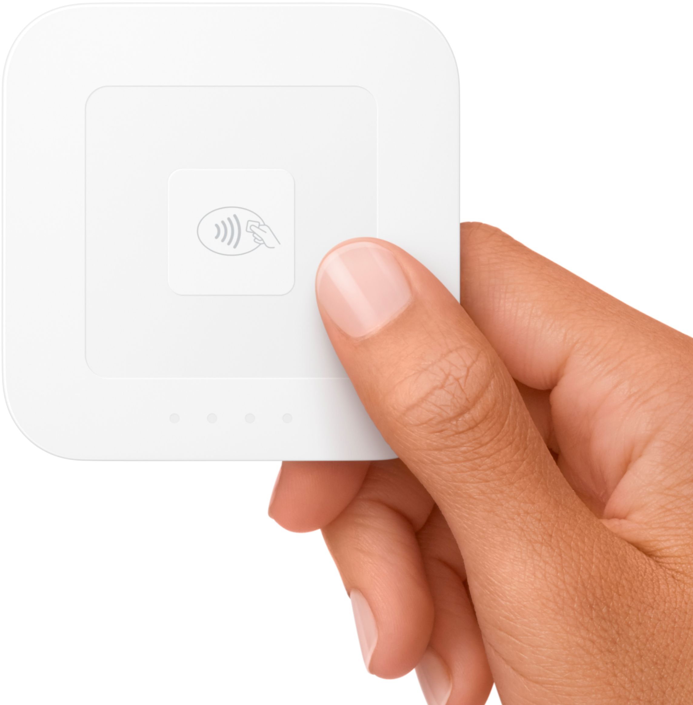 Angle View: Square - Reader for contactless and chip - White