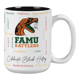 Indigo Falls - Florida A&M Rattlers 15oz. Black History Month Mug - Multicolor