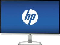 Front Zoom. HP - 25es 25" IPS LED FHD Monitor - Natural Silver.