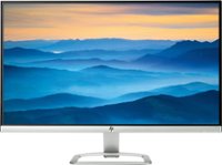 Front Zoom. HP - 27es 27" IPS LED FHD Monitor - Natural Silver.