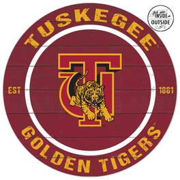 Jardine - Tuskegee Golden Tigers 20'' x 20'' Indoor/Outdoor Circle Sign - Crimson